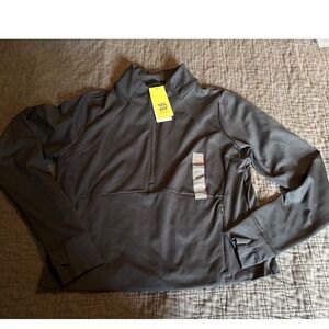 All in Motion Half Zip Pullover Jacket Athletic Running Thumb Holes XL
